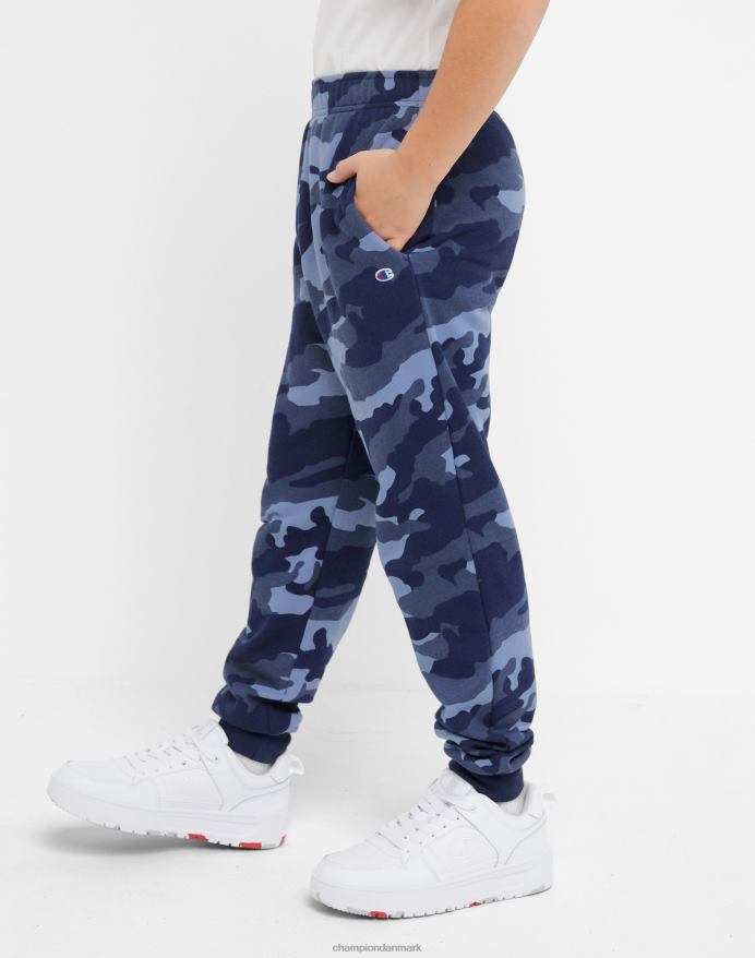 Champion drenge joggingbukser camo print 25 V6J661891 marineblå camo