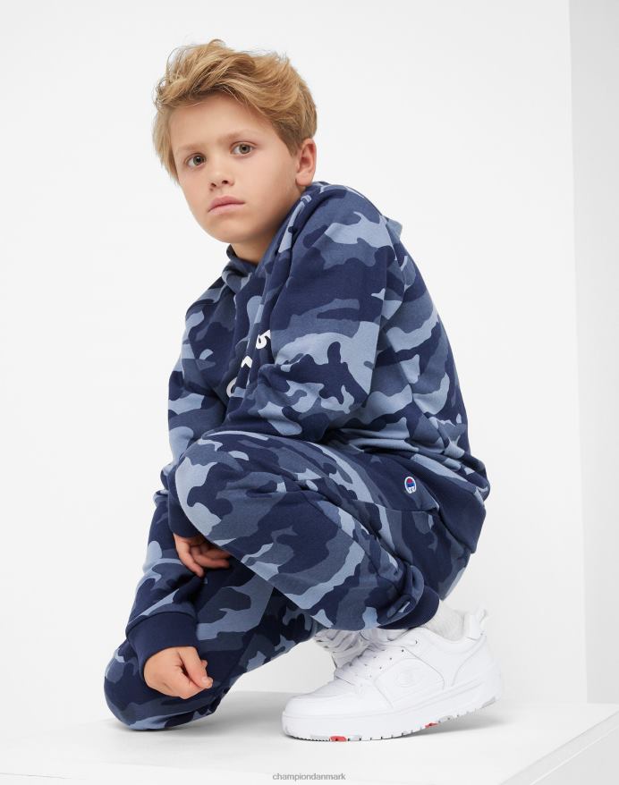 Champion drenge joggingbukser camo print 25 V6J661891 marineblå camo