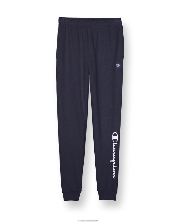 Champion store børns fransk frotté joggerbukser til drenge klassisk script 25 V6J661900 flåde