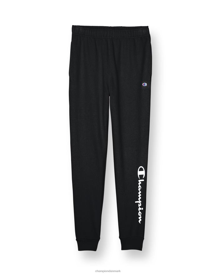 Champion store børns fransk frotté joggerbukser til drenge klassisk script 25 V6J661901 sort