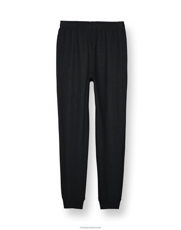 Champion store børns fransk frotté joggerbukser til drenge klassisk script 25 V6J661901 sort