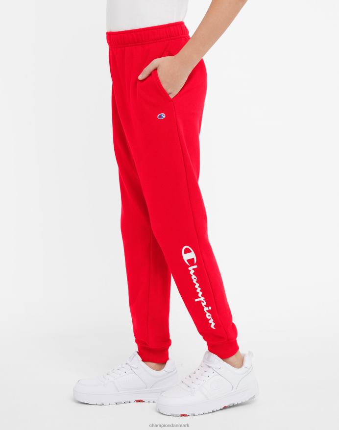 Champion store børns fransk frotté joggerbukser til drenge klassisk script 25 V6J661902 rød