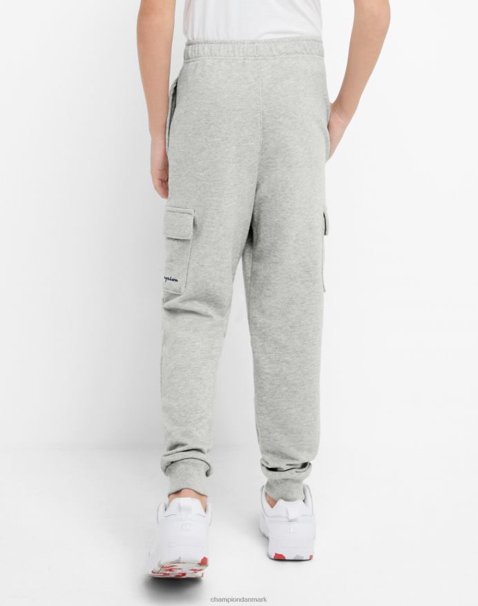 Champion store børns franske cargo-frottébukser til drenge c patch 25 V6J661899 oxford grå lyng