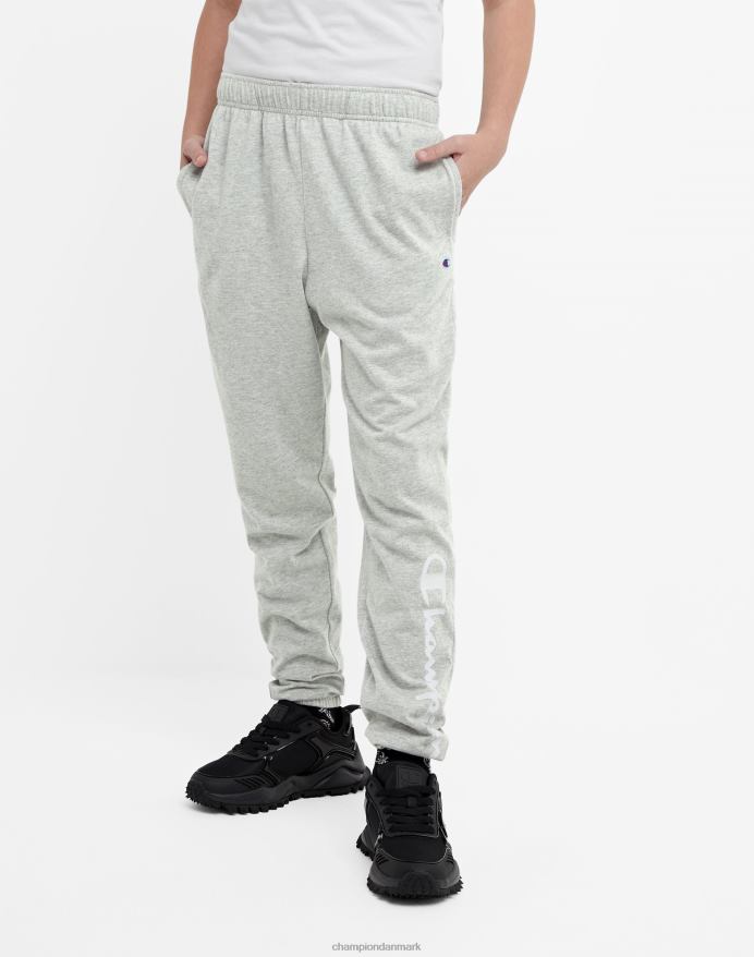 Champion store joggers i bomuld til børn script logo 25 V6J661896 oxford grå lyng