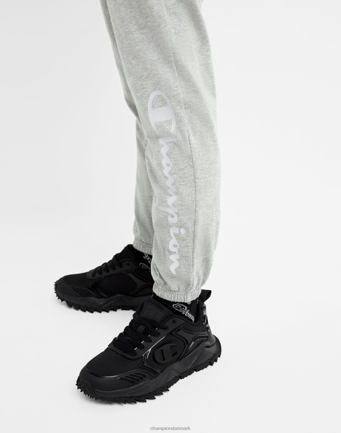 Champion store joggers i bomuld til børn script logo 25 V6J661896 oxford grå lyng