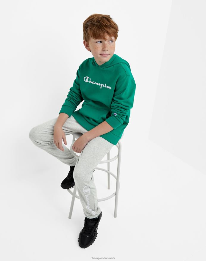 Champion store joggers i bomuld til børn script logo 25 V6J661896 oxford grå lyng