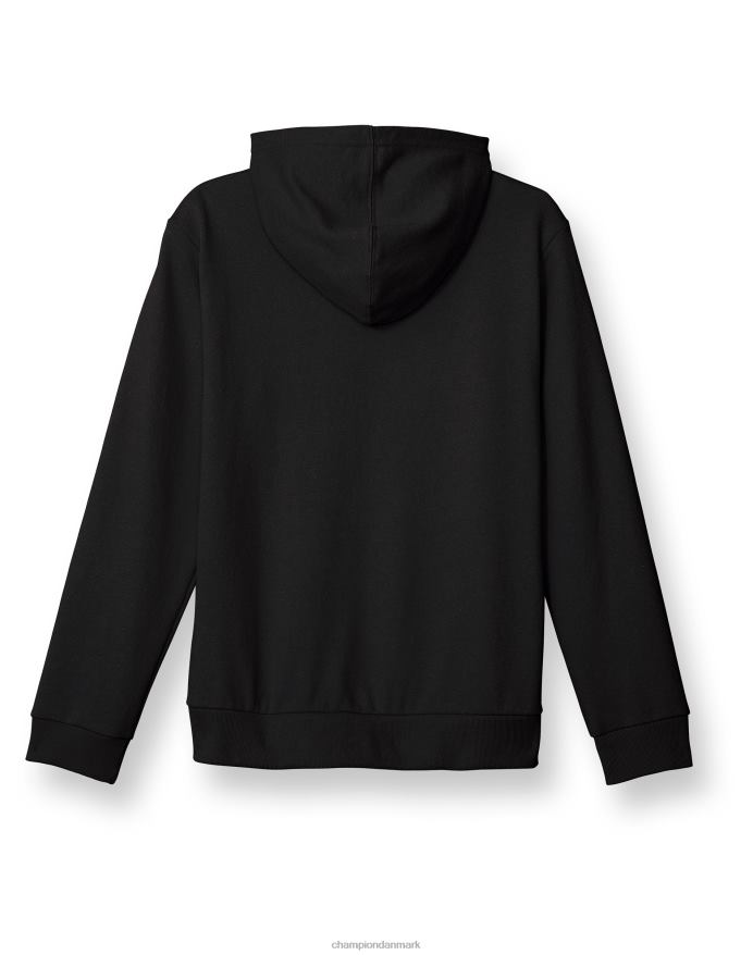 Champion store børns fransk frotté grafisk drenge hættetrøje klassisk script & c V6J661826 sort