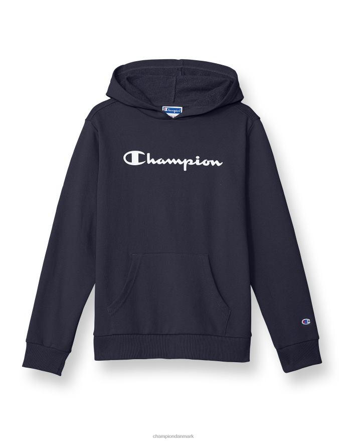Champion store børns fransk frotté sweatshirt klassisk script V6J661835 flåde