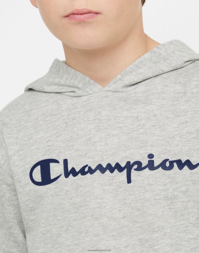 Champion store børns fransk frotté sweatshirt klassisk script V6J661839 oxford grå lyng