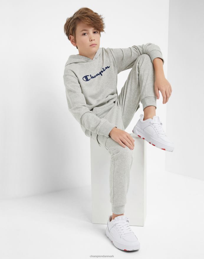 Champion store børns fransk frotté sweatshirt klassisk script V6J661839 oxford grå lyng