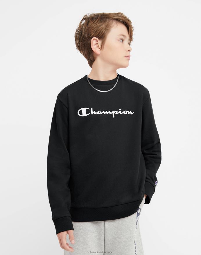 Champion store børns franske frotté-drenges klassiske manuskript V6J661830 sort