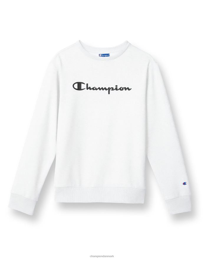 Champion store børns franske frotté-drenges klassiske manuskript V6J661831 hvid