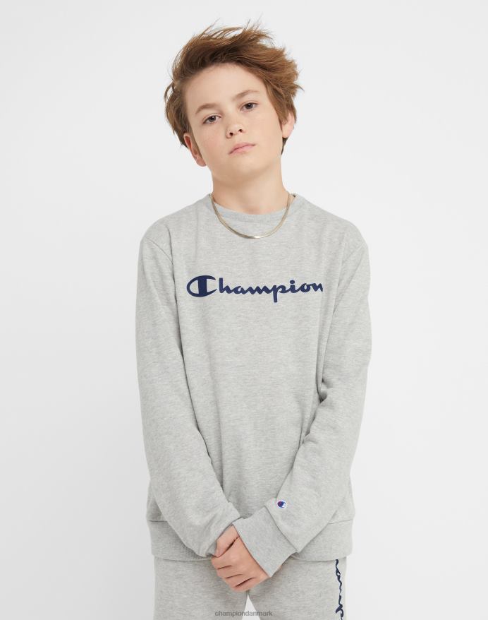Champion store børns franske frotté-drenges klassiske manuskript V6J661834 oxford grå lyng