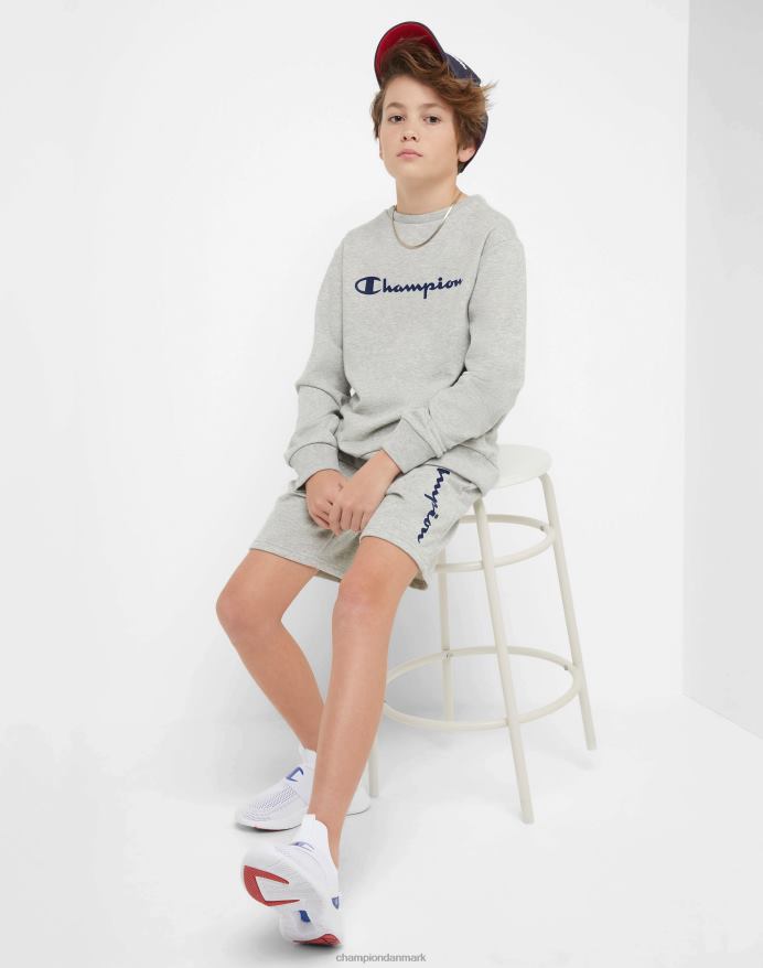 Champion store børns franske frotté-drenges klassiske manuskript V6J661834 oxford grå lyng