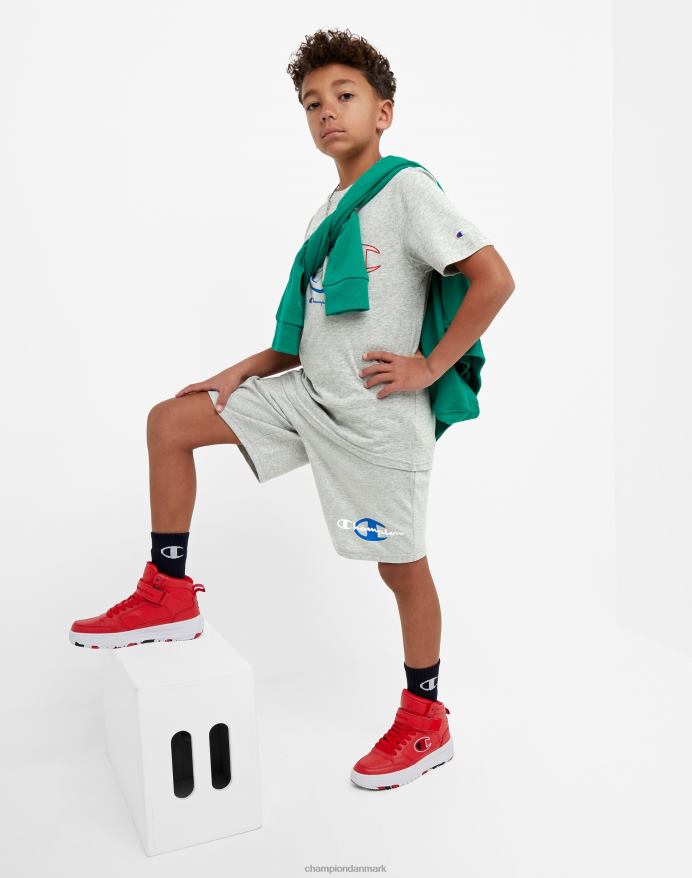Champion ikoniske bomuldsshorts til drenge c 8 V6J661870 oxford grå lyng