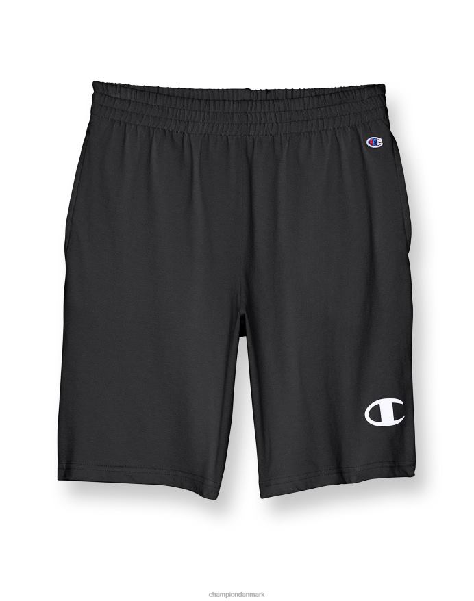 Champion store børneshorts i bomuld til drenge c logo 8 V6J661862 sort