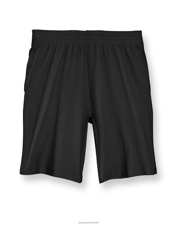 Champion store børneshorts i bomuld til drenge c logo 8 V6J661862 sort