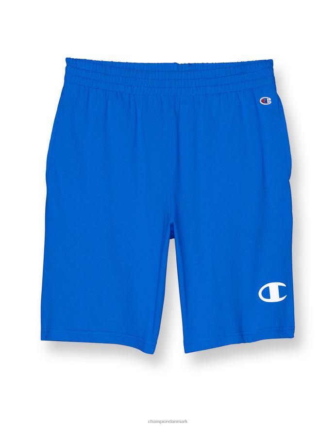 Champion store børneshorts i bomuld til drenge c logo 8 V6J661865 bozzetto blå