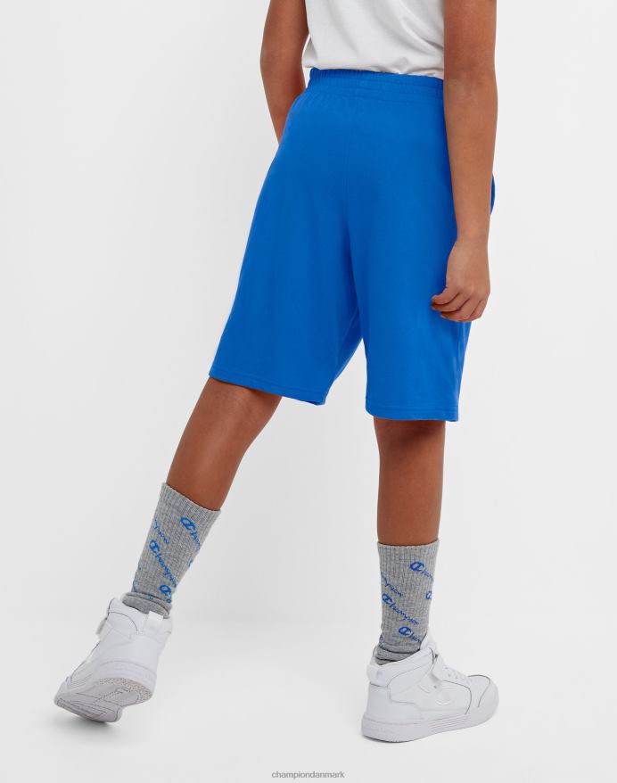 Champion store børneshorts i bomuld til drenge c logo 8 V6J661865 bozzetto blå