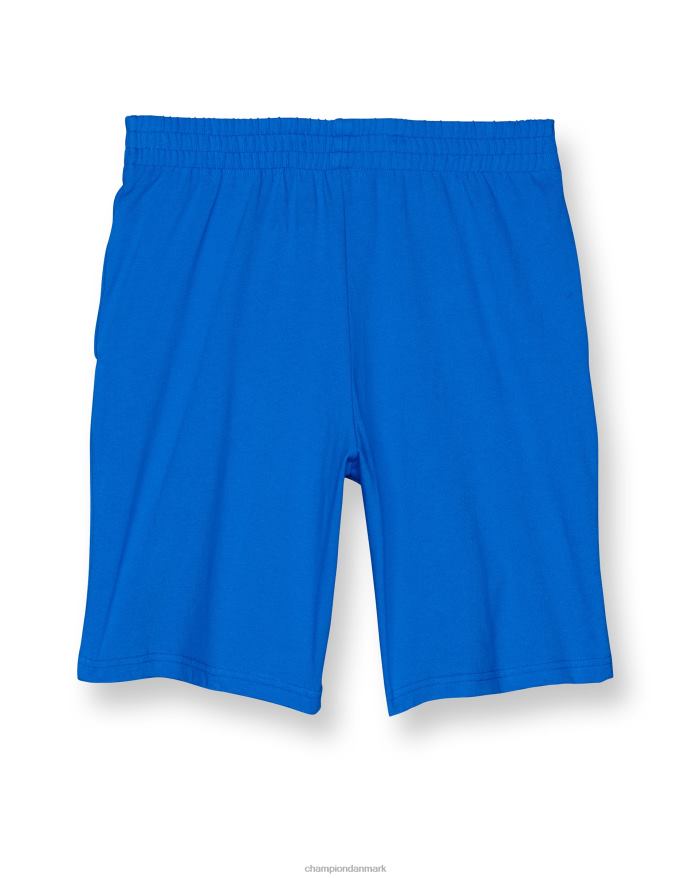 Champion store børneshorts i bomuld til drenge c logo 8 V6J661865 bozzetto blå