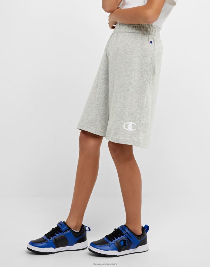Champion store børneshorts i bomuld til drenge c logo 8 V6J661866 oxford grå lyng