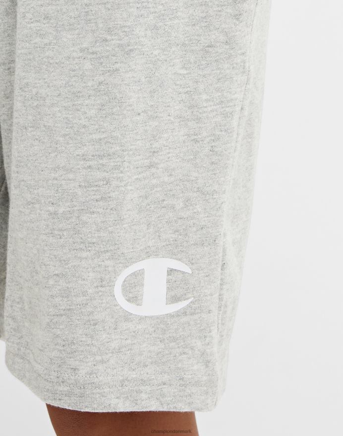 Champion store børneshorts i bomuld til drenge c logo 8 V6J661866 oxford grå lyng