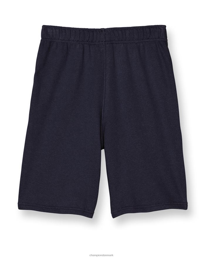 Champion store børneshorts i fransk frotté-drenge klassisk script 8 V6J661885 flåde