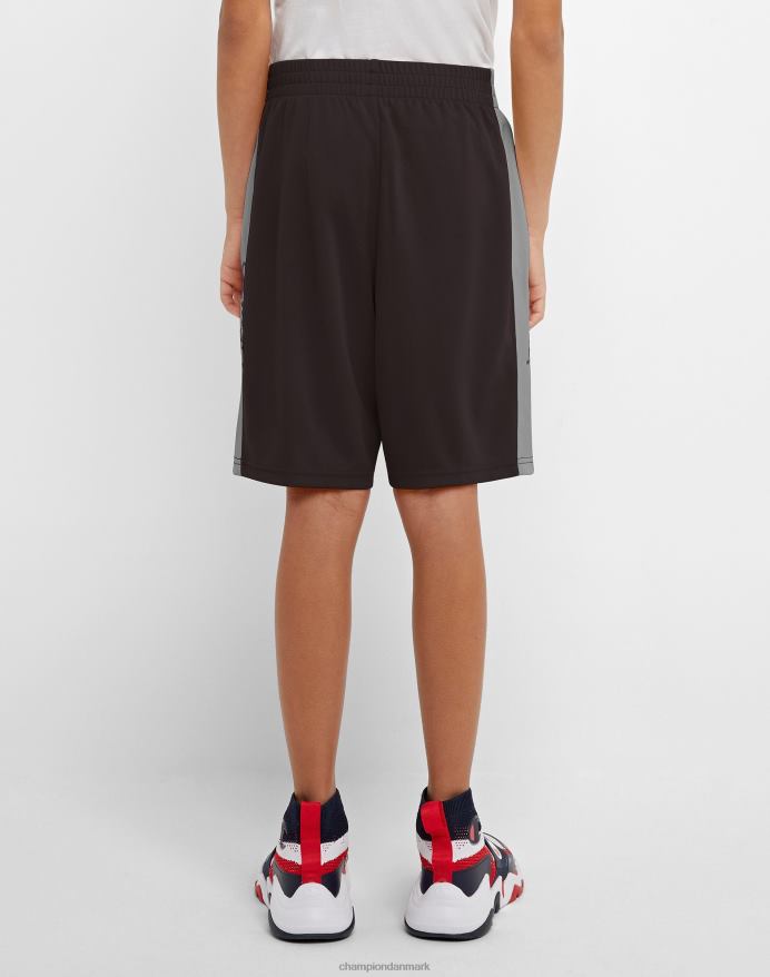 Champion store børns colorblock drengeshorts 8 V6J661874 sort/beton