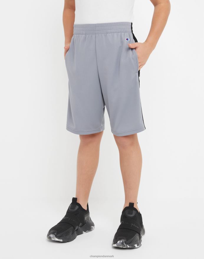 Champion store børns colorblock drengeshorts 8 V6J661875 beton/sort