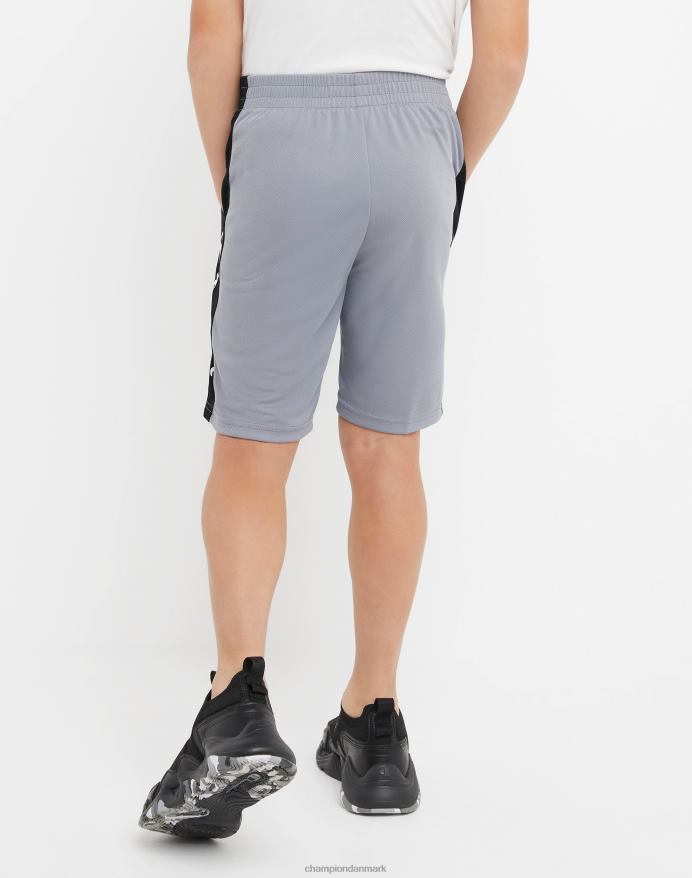 Champion store børns colorblock drengeshorts 8 V6J661875 beton/sort