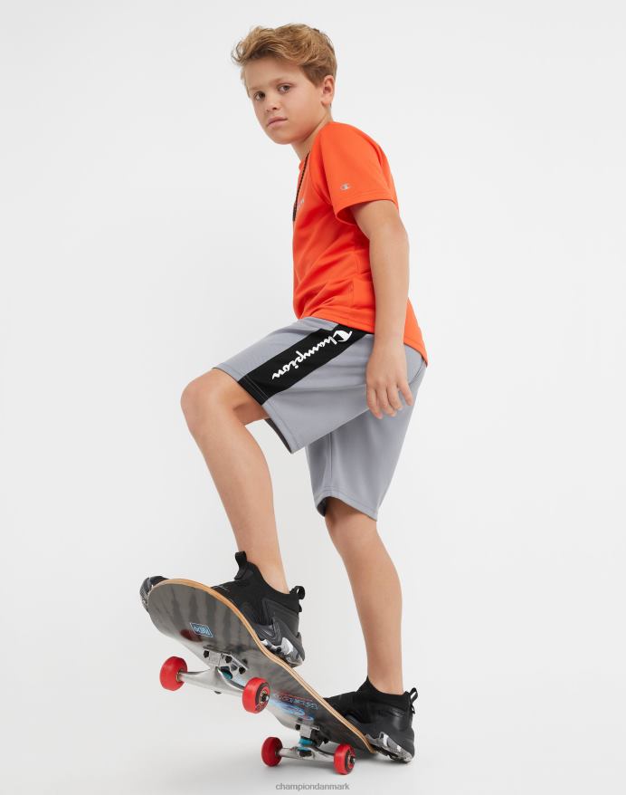 Champion store børns colorblock drengeshorts 8 V6J661875 beton/sort