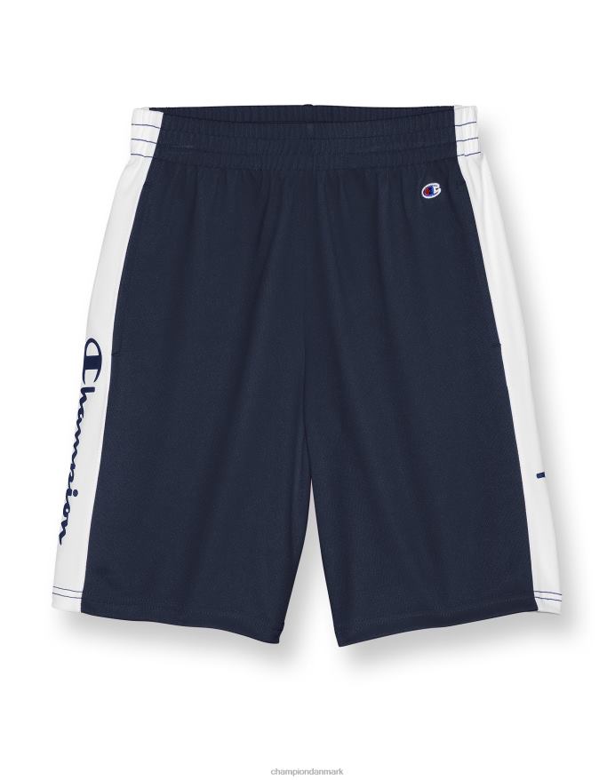 Champion store børns colorblock drengeshorts 8 V6J661876 marineblå/hvid