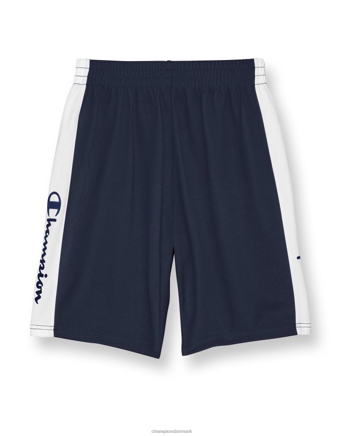 Champion store børns colorblock drengeshorts 8 V6J661876 marineblå/hvid