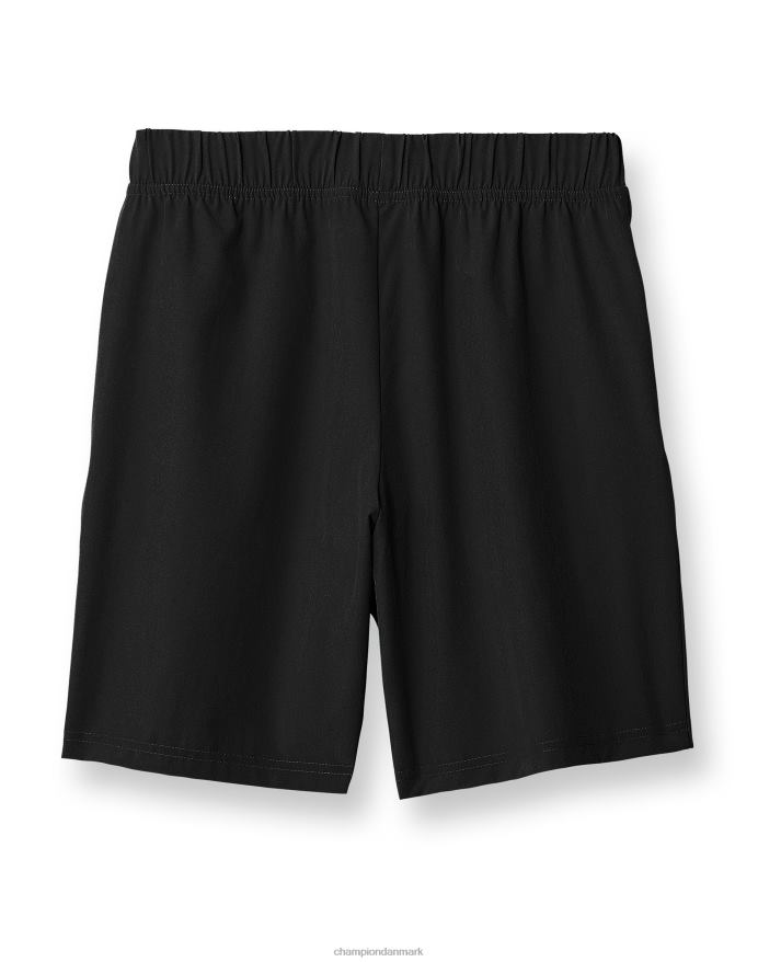 Champion store børns vævede drengeshorts fugttransporterende reflekterende c-logo 7 V6J661879 sort