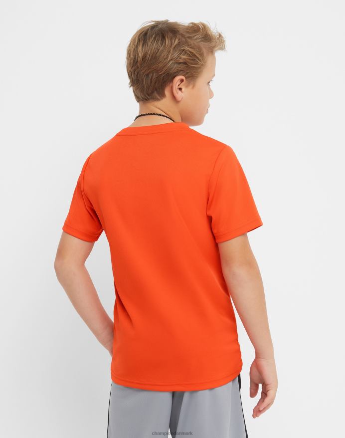 Champion store børns kortærmede drenge t-shirt klassisk script V6J661856 dynamisk orange