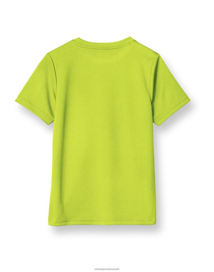 Champion store børns kortærmede drenge t-shirt klassisk script V6J661859 limeade