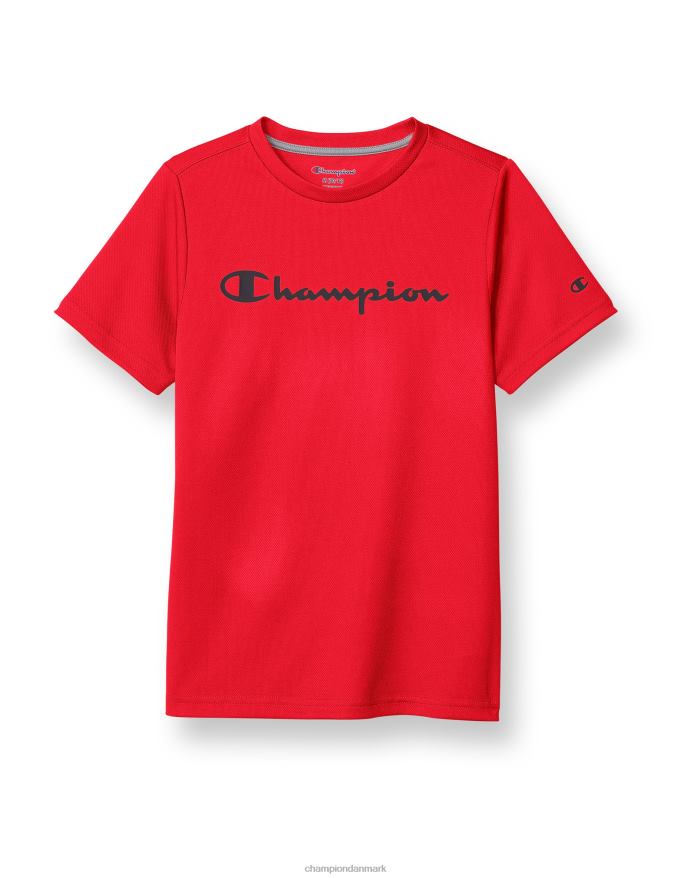 Champion store børns kortærmede drenge t-shirt klassisk script V6J661861 rød