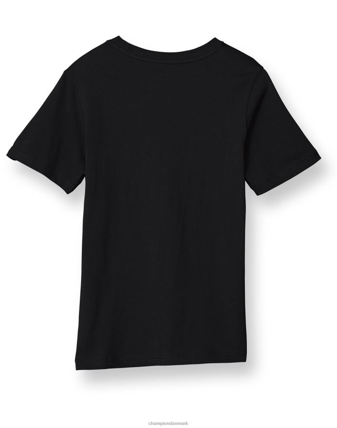 Champion store børns korte ærmer t-shirt til drenge script over store c V6J661850 sort