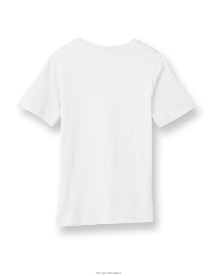 Champion store børns korte ærmer t-shirt til drenge script over store c V6J661851 hvid