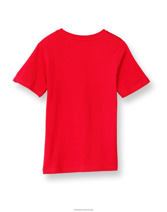 Champion store børns korte ærmer t-shirt til drenge script over store c V6J661852 rød