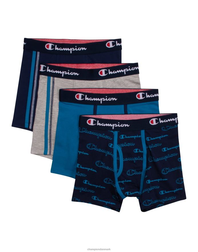 Champion drenges bomulds stretch boxershorts 4 par V6J661914 assorteret