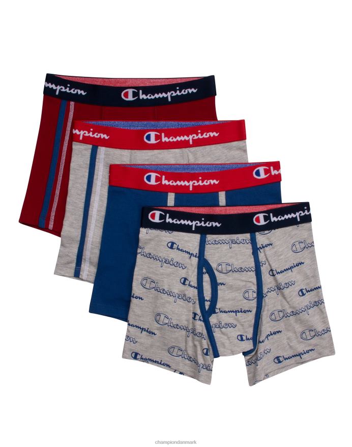 Champion drenges bomulds stretch boxershorts 4 par V6J661915 assorteret