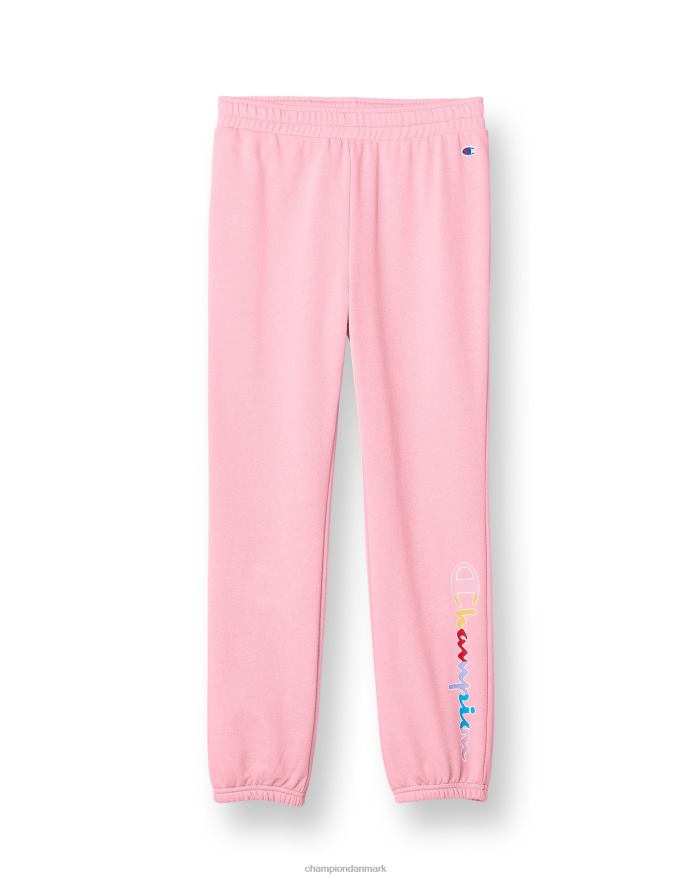 Champion store piger fransk frotté jogger regnbue script 24 V6J661817 gnist pink