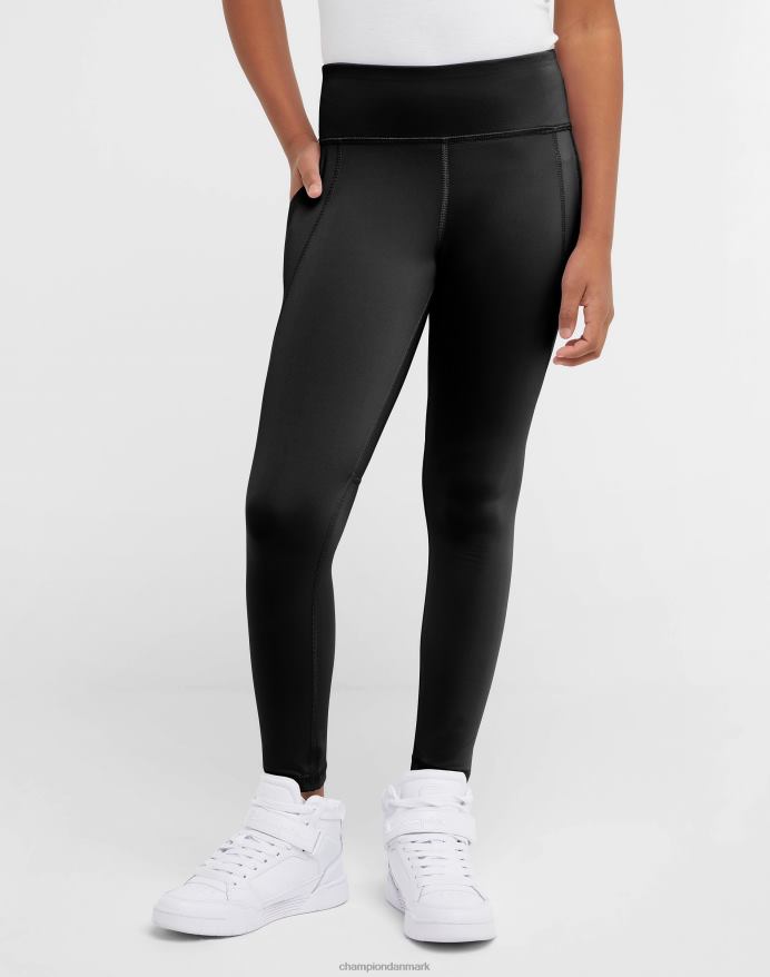 Champion store sportstights til piger 19 V6J661811 sort
