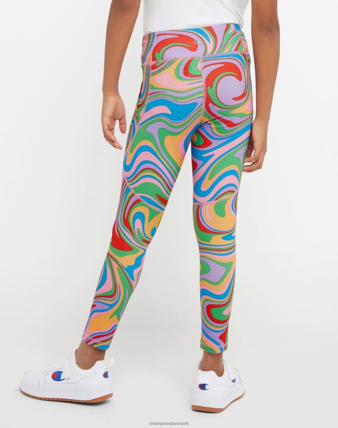 Champion store sportstights til piger 19 V6J661812 geo hvirvel