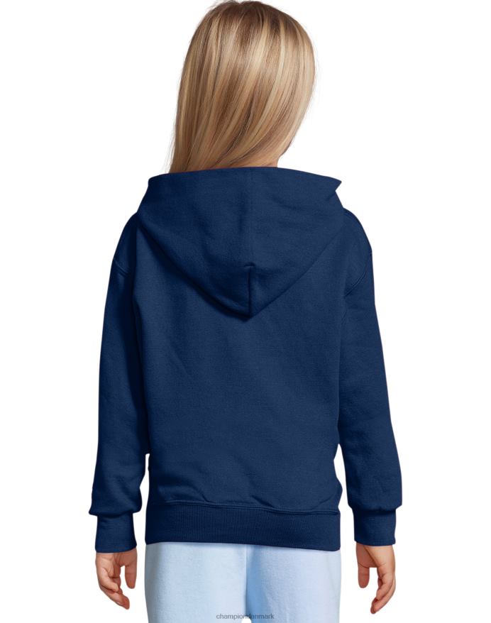 Champion store børns dobbelt tør fleece pullover hættetrøje V6J661779 flåde