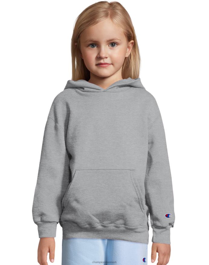 Champion store børns dobbelt tør fleece pullover hættetrøje V6J661780 let stål
