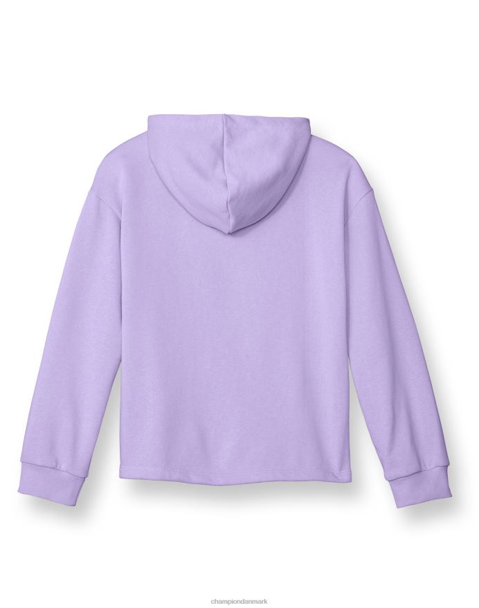 Champion store piger fransk frotté hættetrøje klassisk regnbue script V6J661771 salt lilla