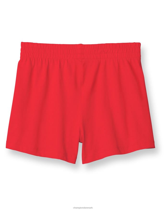 Champion store bomuldsshorts til piger klassisk script 3 V6J661803 rød sten