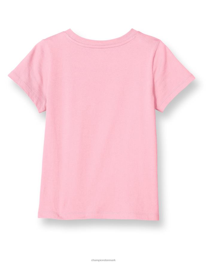 Champion store pigers klassiske regnbue-t-shirt V6J661789 gnist pink